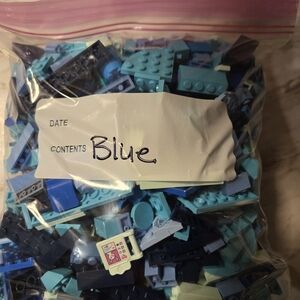 Lego Assorted Blue Bricks